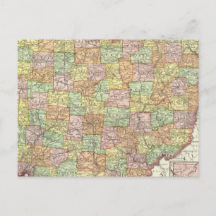 Ohio and Hamilton County Postcard