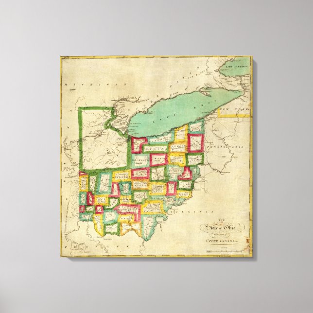 Ohio Atlas Canvas Print (Front)