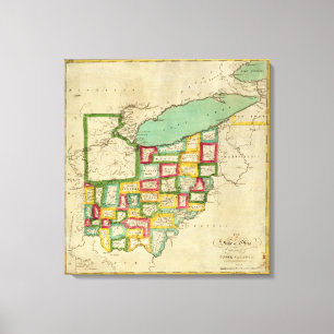 Ohio Atlas Canvas Print