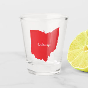 Ohio Belong State Map Shot Glass