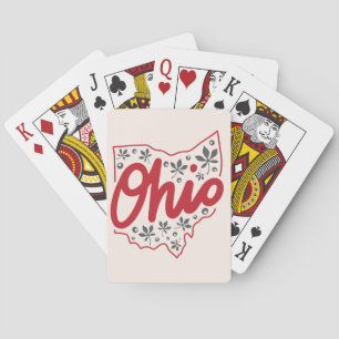 Ohio Buckeye Pattern Playing Cards
