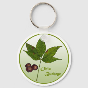 Ohio Buckeye Tree Key Ring