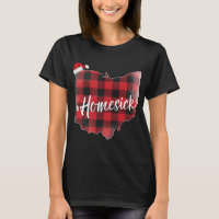 Ohio Buffalo Plaid #Homesick Christmas Santa Hat S