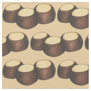 Ohio Chocolate Peanut Butter Buckeye Nut Candy OH Fabric