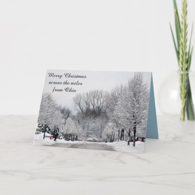OHIO CHRISTMAS ACROSS THE MILES  card (Front)