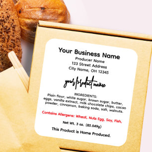 Ohio cottage food law labels