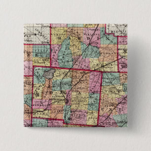 Ohio Counties 2 15 Cm Square Badge