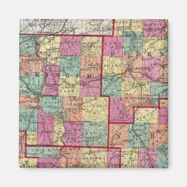 Ohio Counties Magnet (Front)