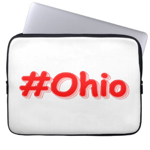 "#Ohio " Cute Design. Buy Now Laptop Sleeve