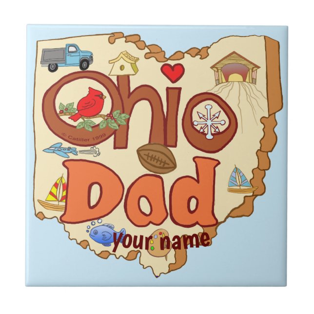 Ohio Dad  Tile (Front)