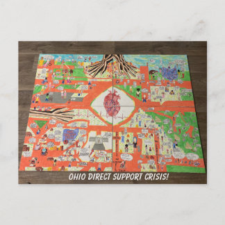 Ohio Direct Support Crisis Poster Postcard