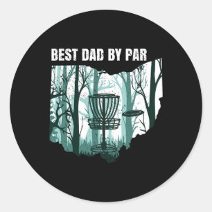 Ohio Disc Golf Dad Cool Ohioan Disc Frisbees Golfi Classic Round Sticker