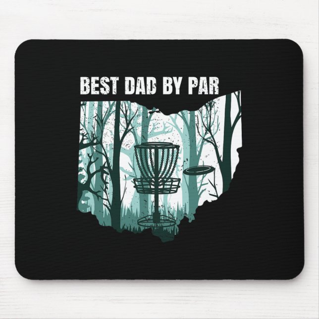 Ohio Disc Golf Dad Cool Ohioan Disc Frisbees Golfi Mouse Mat (Front)
