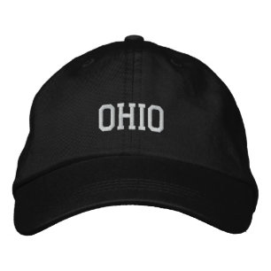 Ohio Embroidered Adjustable Cap Black