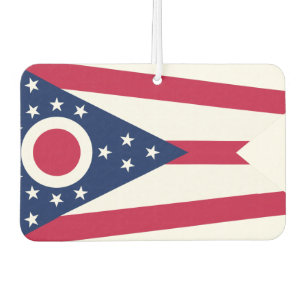 Ohio  flag, American state flag Car Air Freshener