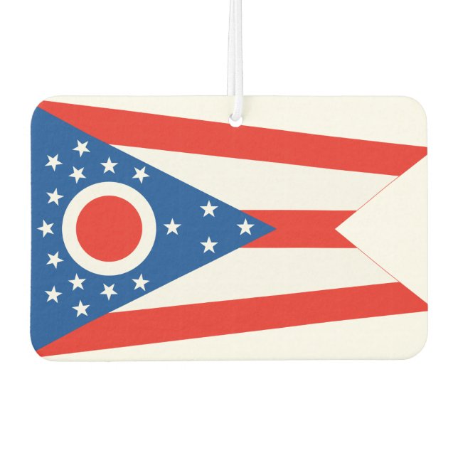 OHIO Flag - Car Air Freshener (Front)