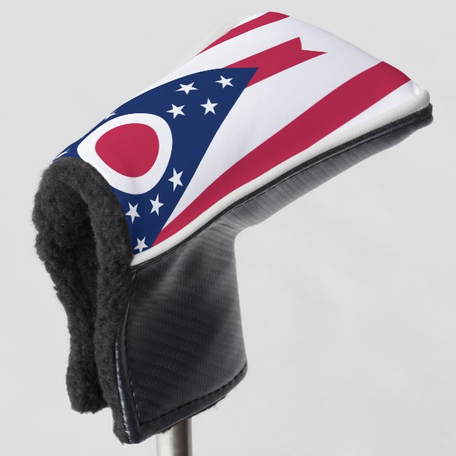 Ohio Flag Golf Head Cover (3/4 Front)