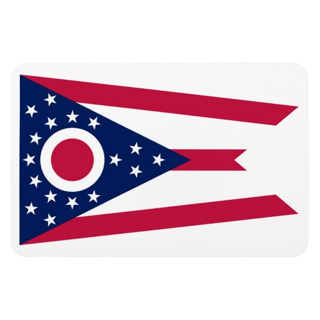 Ohio Flag Magnet (Horizontal)