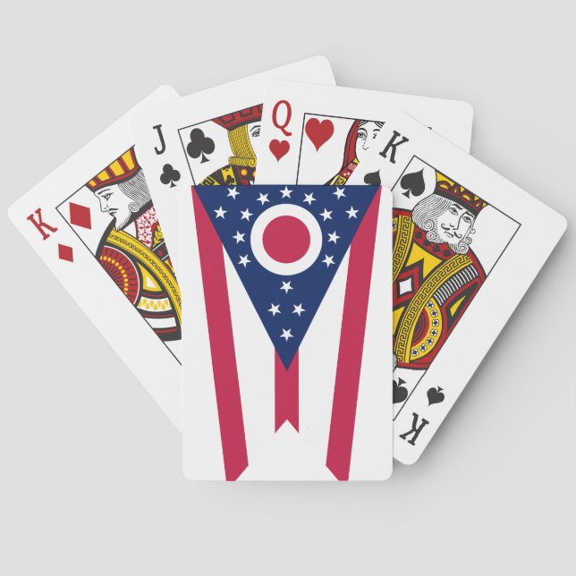 OHIO FLAG PLAYING CARDS (Back)