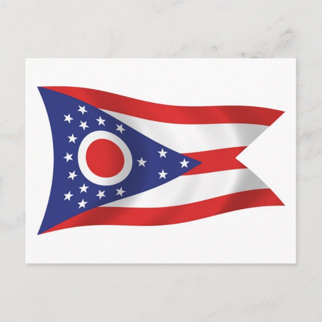 Ohio Flag Postcard (Front)