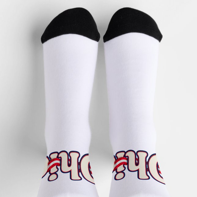 Ohio Flag socks (Top)