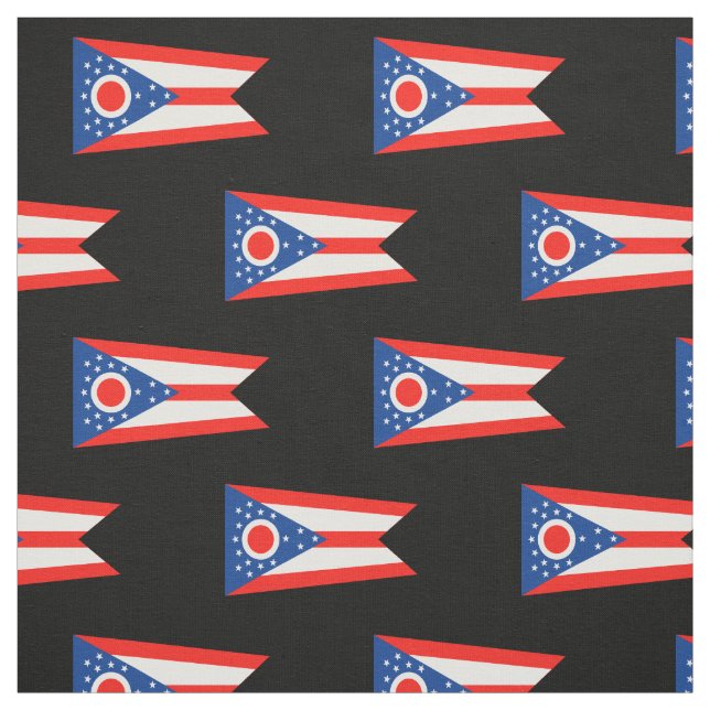 Ohio Flag State Flag Fabric (Swatch)