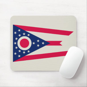 Ohio Flag: The Buckeye State Banner Mouse Mat