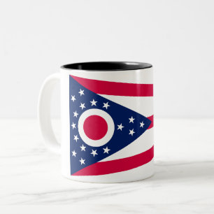 Ohio Flag: The Buckeye State Banner Two-Tone Coffee Mug