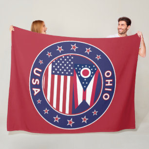 Ohio Fleece Blanket