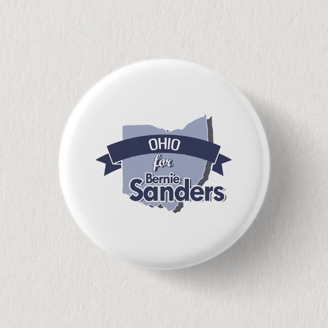 Ohio for Bernie Sanders 3 Cm Round Badge (Front)
