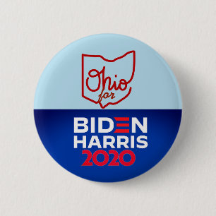 Ohio for Biden Harris 2020 6 Cm Round Badge