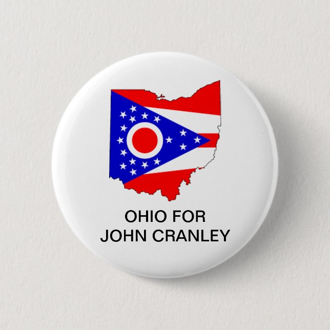 OHIO for JOHN CRANLEY GOVERNOR Button (Front)