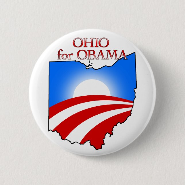 Ohio for Obama 6 Cm Round Badge (Front)
