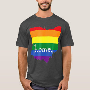 Ohio Gay Pride    LGB Rainbow Home State  T-Shirt