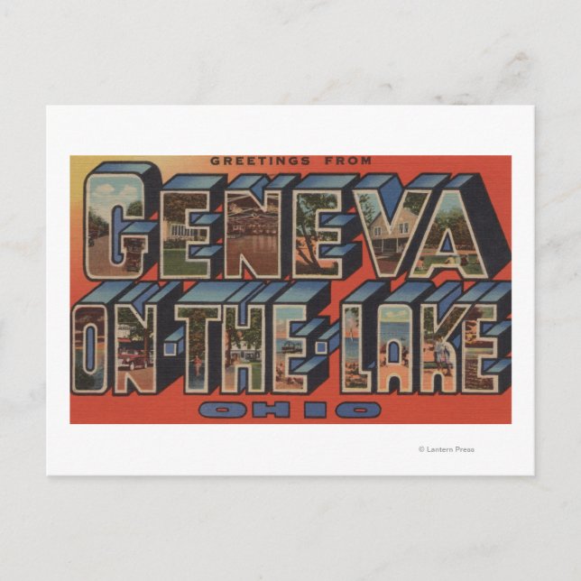 Ohio - Geneva-on-the-Lake - Large Letter Scenes Postcard (Front)