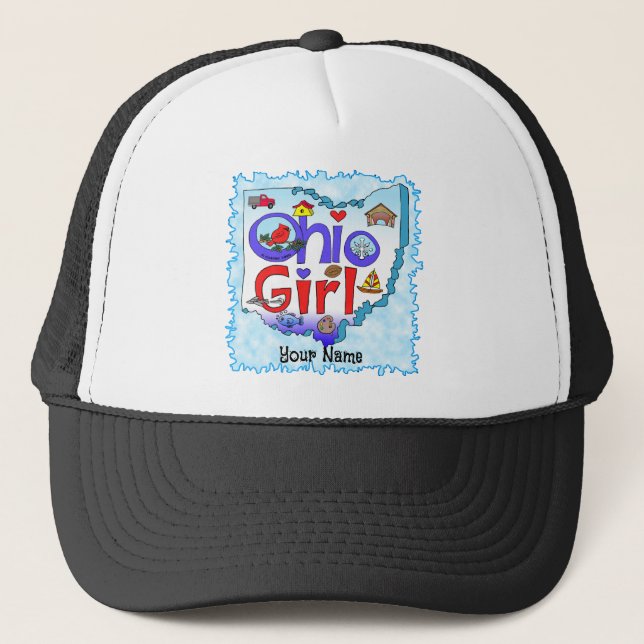 Ohio Girl Trucker Hat (Front)
