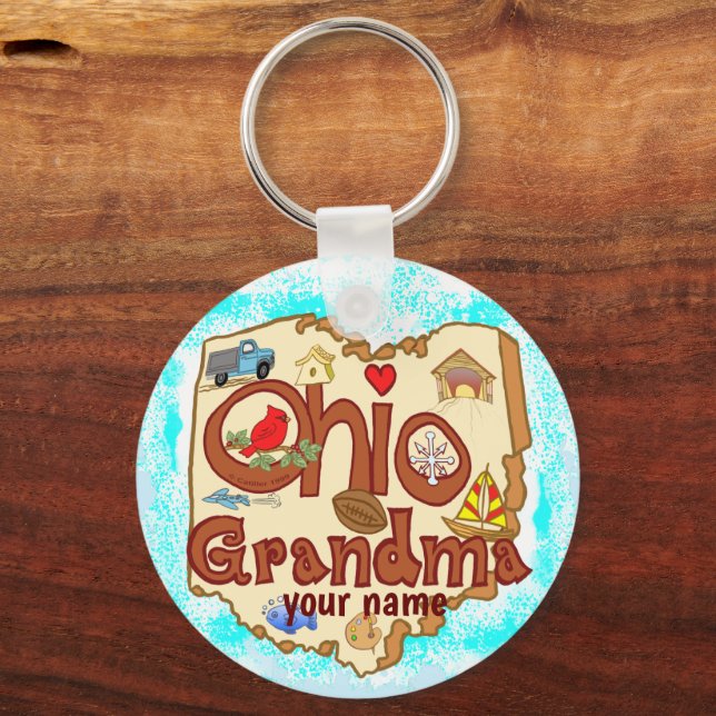 Ohio Grandma  keychain (Front)