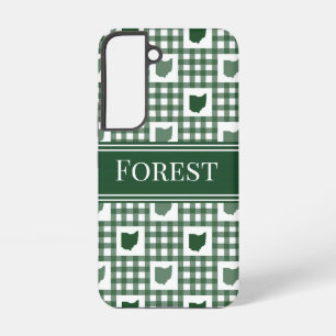 Ohio Green Gingham Samsung Galaxy Case