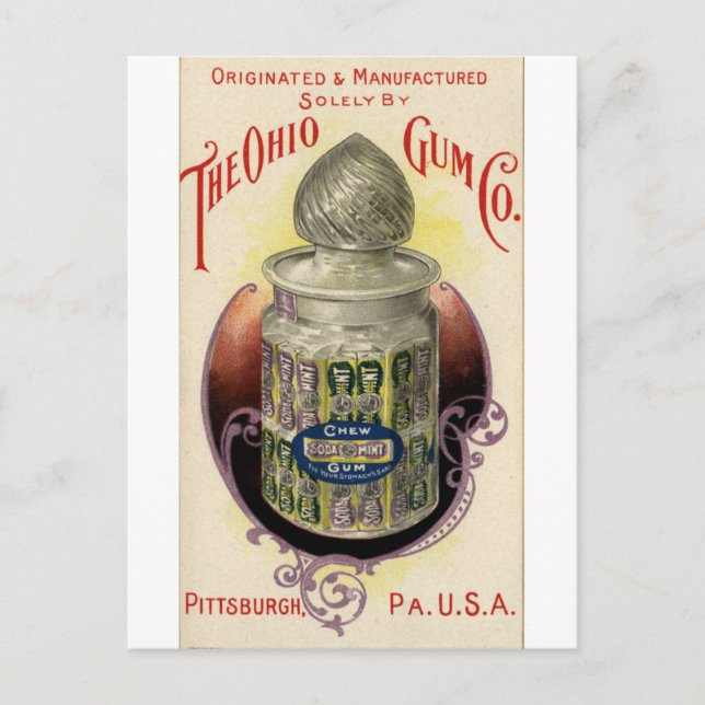Ohio Gum Postcard (Front)