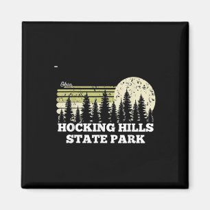 Ohio Hiking Hocking Hills State Park Trees Nature Magnet