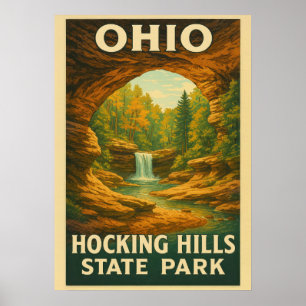 Ohio Hocking Hills State Park V01 Poster
