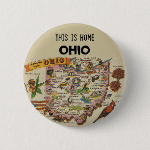 Ohio Home 6 Cm Round Badge