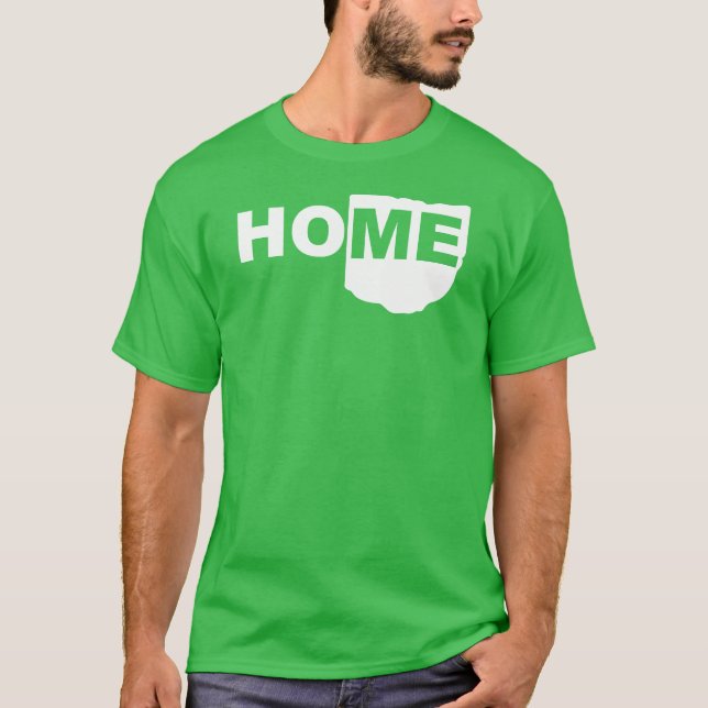 Ohio Home Away From State T-Shirt (Front)