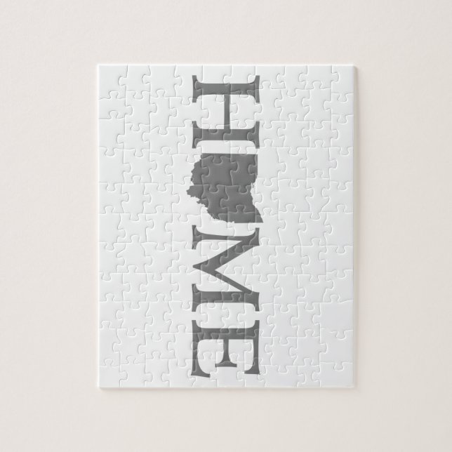 Ohio Home State Word Art Jigsaw Puzzle (Vertical)