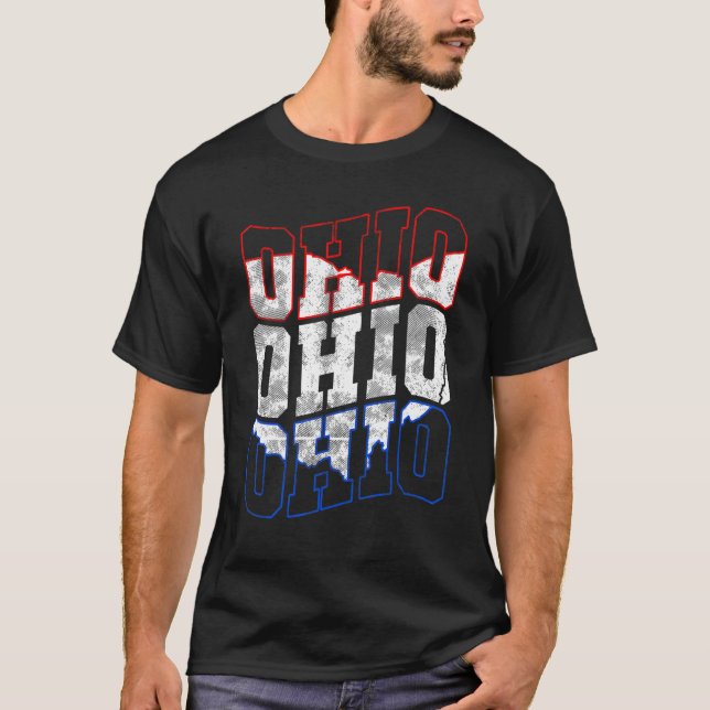 Ohio I Love My Ohio Home Ohioan Trendy Designs T-Shirt (Front)