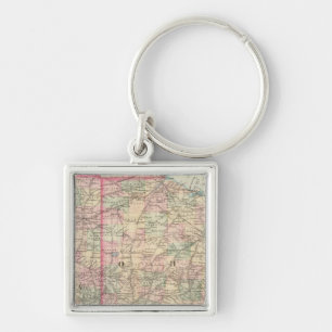Ohio, Indiana 2 Key Ring
