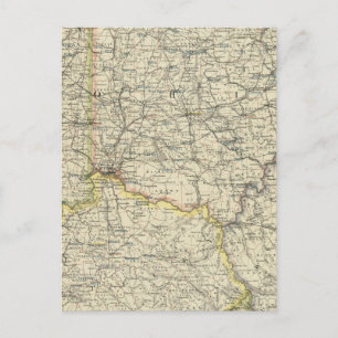 Ohio, Indiana, Kentucky, West Virginia Postcard