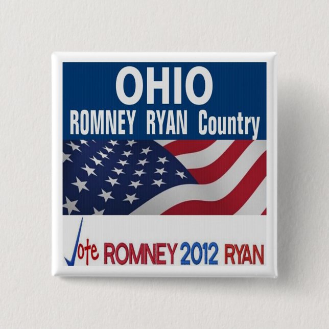 Ohio is Romney Ryan Country Button (Front)
