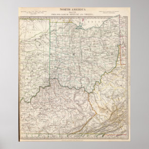 Ohio, Kentucky, Virginia Poster