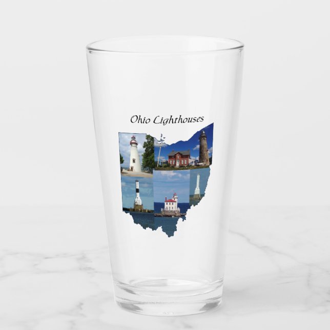 Ohio Lighthouses glass (Front)